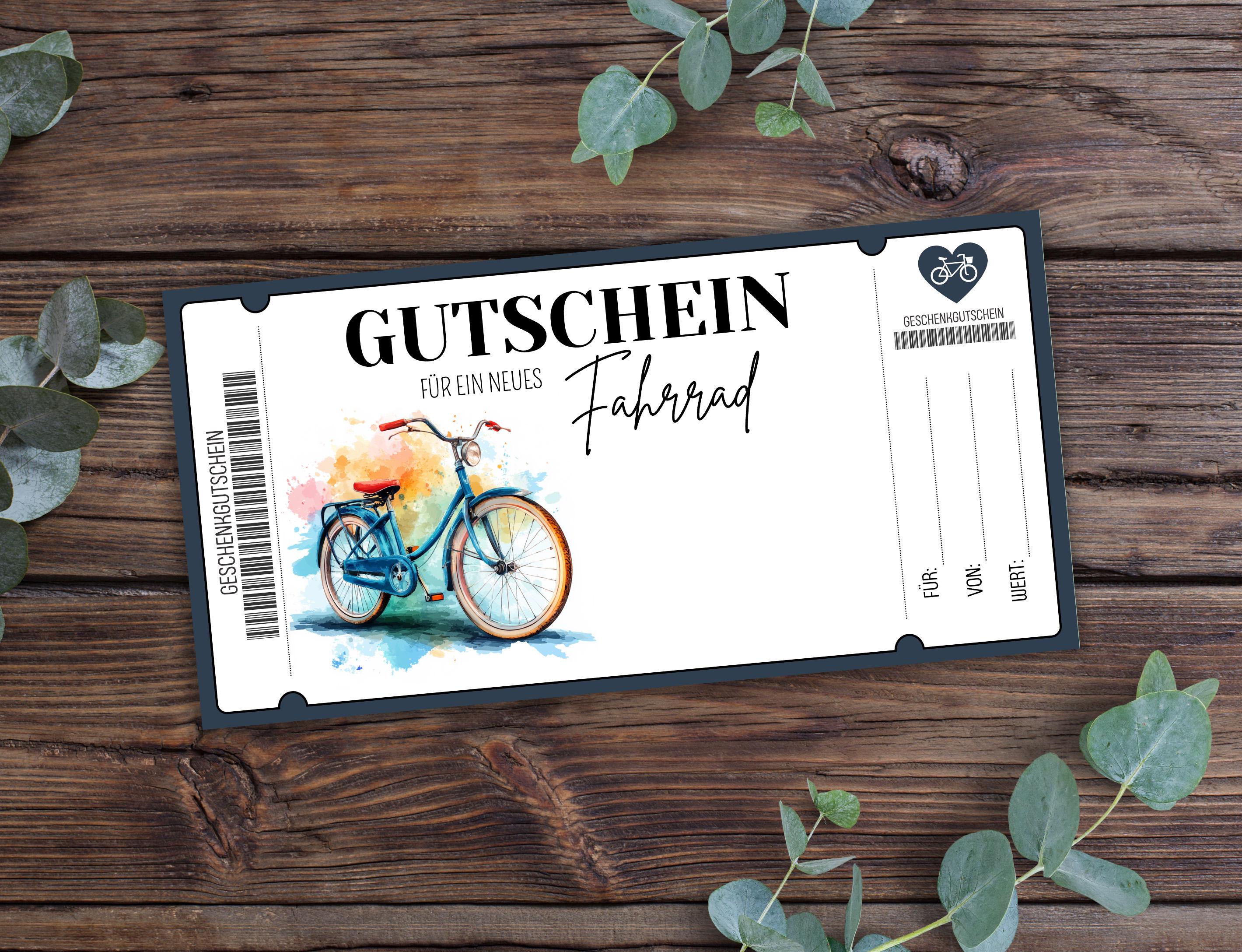Gutschein neues Fahrrad zum Ausdrucken, Geschenkidee Fahrrad, Geschenkidee  Fahrrad, Geschenkgutschein neues Fahrrad, Geschenk Weihnachten - Etsy.de