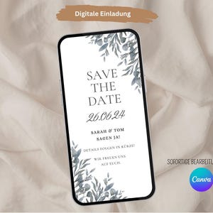 Invitation numérique Save The Date, Invitation de mariage, On dit oui, Carte d'invitation WhatsApp, Invitation Save The Date eCard