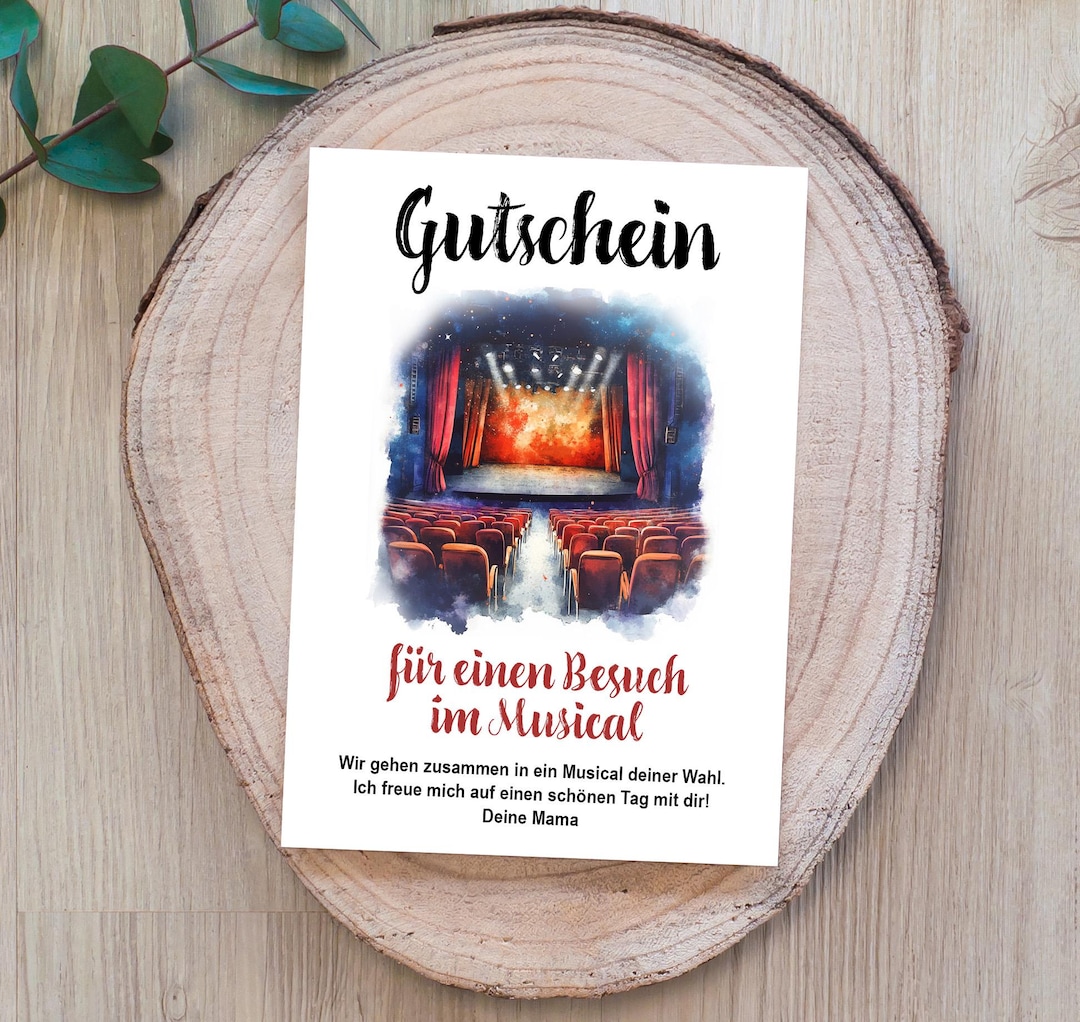Verwunderlich Musical Gutschein Ohne Termin Bild
