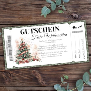 Merry Christmas voucher to print, voucher time instead of stuff, voucher to give away, give time, last minute gift