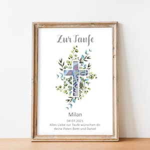 Cash gift for baptism, baptism gift, poster, baptism gifts, godparent gift, communion, last minute gift idea, digital download