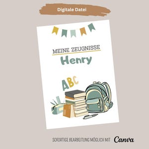 Cover sheet for certificates, personalizable digital cover sheet, folder, back to school, personalized certificate folder, certificate folder