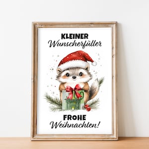 Money gift for Christmas | Wish fulfiller | Christmas gift money | Digital download for printing | Last minute gift idea
