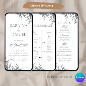 Invitación de boda digital, invitación de boda, decimos que sí, tarjeta de invitación WhatsApp, save the date, invitación eCard