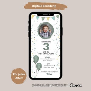 Convite digital para aniversário infantil com foto, eCard animado, cartão convite personalizável, eCard convite aniversário WhatsApp