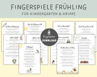 Spring finger games for morning circle, kindergarten morning circle, spring singing and circle games, Easter finger games, rhymes for children