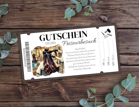 GESCHENKGUTSCHEINcom By POS-HAUER. 50 Gutscheine. Blanko Zum Selberausfüllen. Für Friseure, Hairstyling