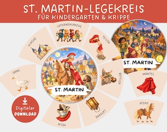 St. Martin's Day activity circle for kindergarten, St. Martin's Day morning circle, picture cards for daycare & nursery, lantern festival learning materials for daycare, discussion group
