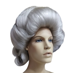 Madame Tussaud gray stage wig