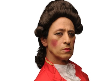 Colonial Marquis  1700 period Brown male wig