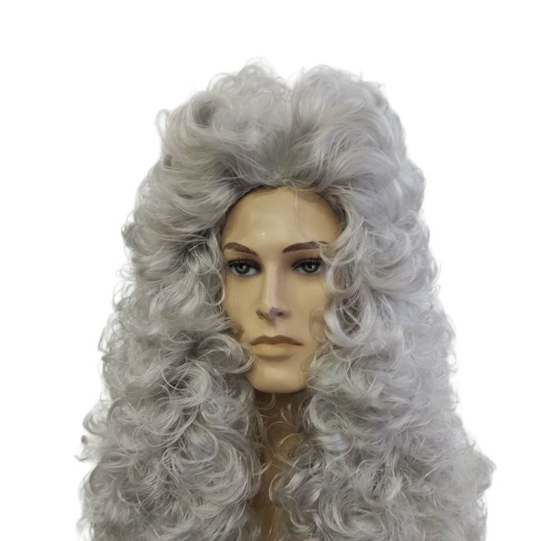 King Luis XIV Gray High Wig Period early 1700 beginning of 18th century