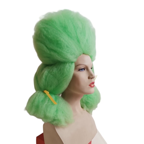 Light Green High Costume Party Drag show wig