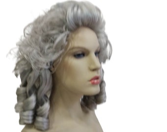 Noble Lady of Honor 1800 Period Lady's Grey Wig