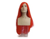 Jessica Fire Red Long Straight Cosplay Costume Wig