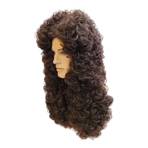 King Luis XIV light Brown High Wig Period early 1700 beginning of 18th century