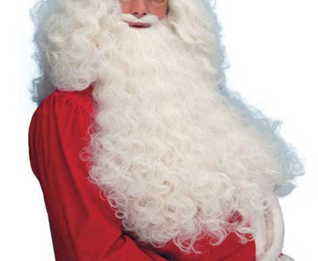 Déguisement Père Noël Officiel Rubies - Perruque Et Barbe Blanche Pour Adulte - Taille Unique, Look Instantané