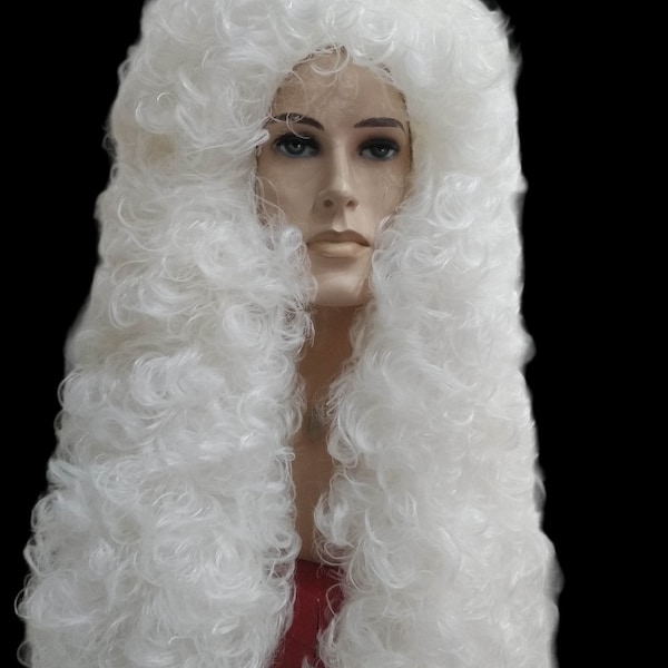 White Male King Wig Etsy
