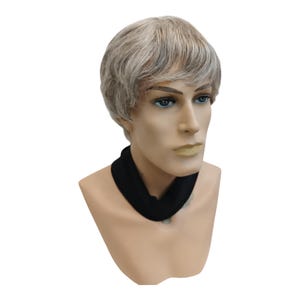 Natural Look Gray Men's Short Wig Zack  – Perfect for Theatrical Plays and Costume Events