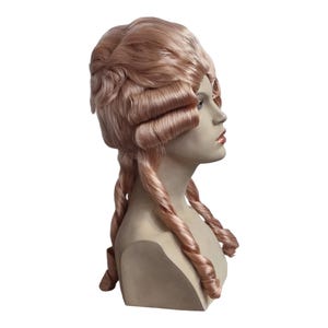Marie Antoinette-Dirty Blonde Rococo Wig with Elegant Curls and Braids – Customizable for Theatrical and Historical Costumes image 9