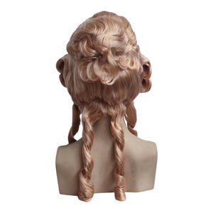 Marie Antoinette-Dirty Blonde Rococo Wig with Elegant Curls and Braids – Customizable for Theatrical and Historical Costumes image 7