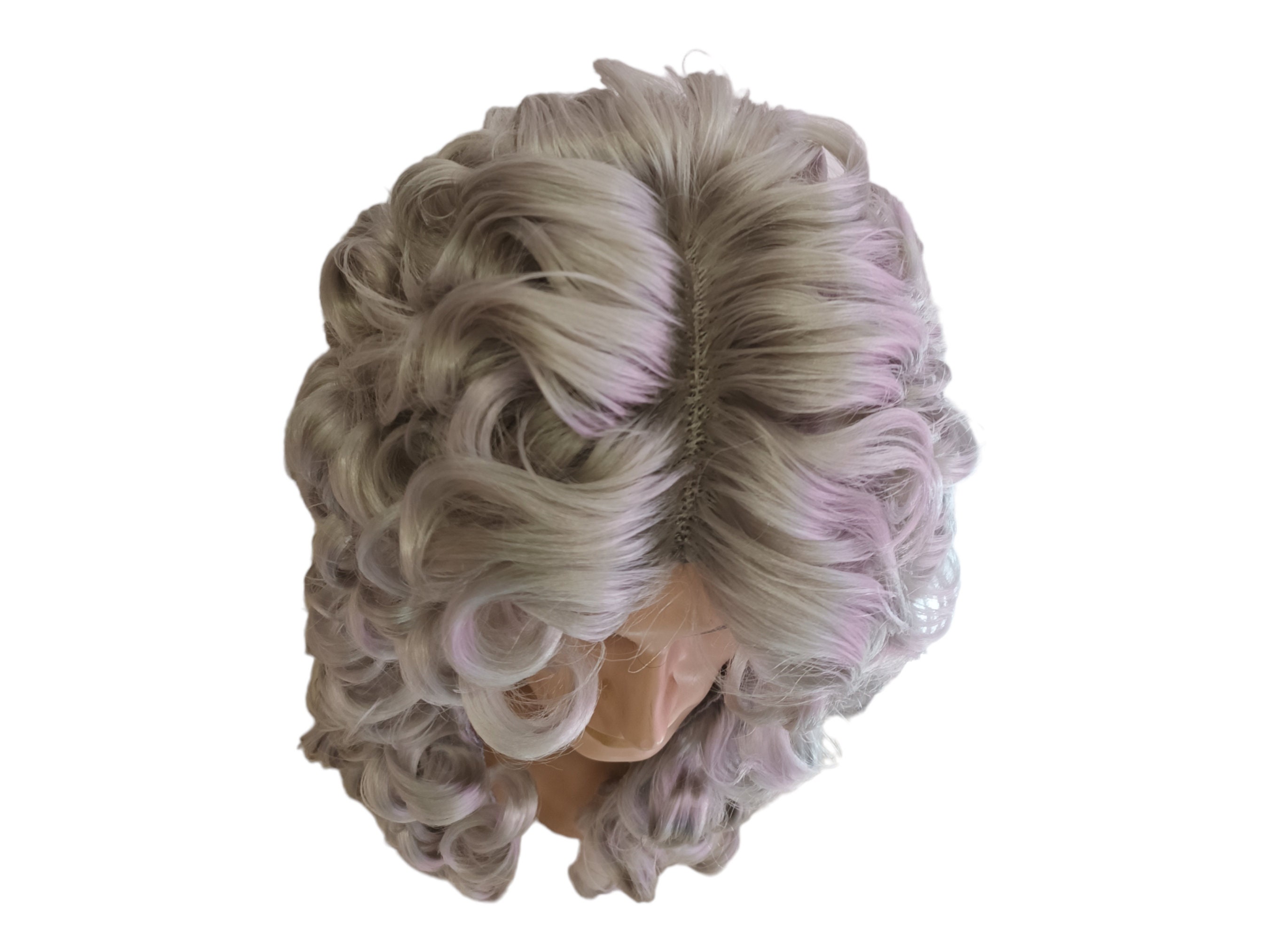 Colonial Period Regency Male Gray Curly Wig - Etsy