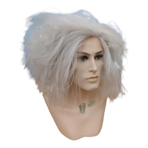 Maestro Betelguese medium length Gray Powdered Matt Wig cosplay costume