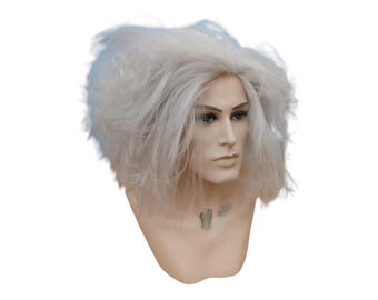 Maestro Betelguese medium length Gray Powdered Matt Wig cosplay costume