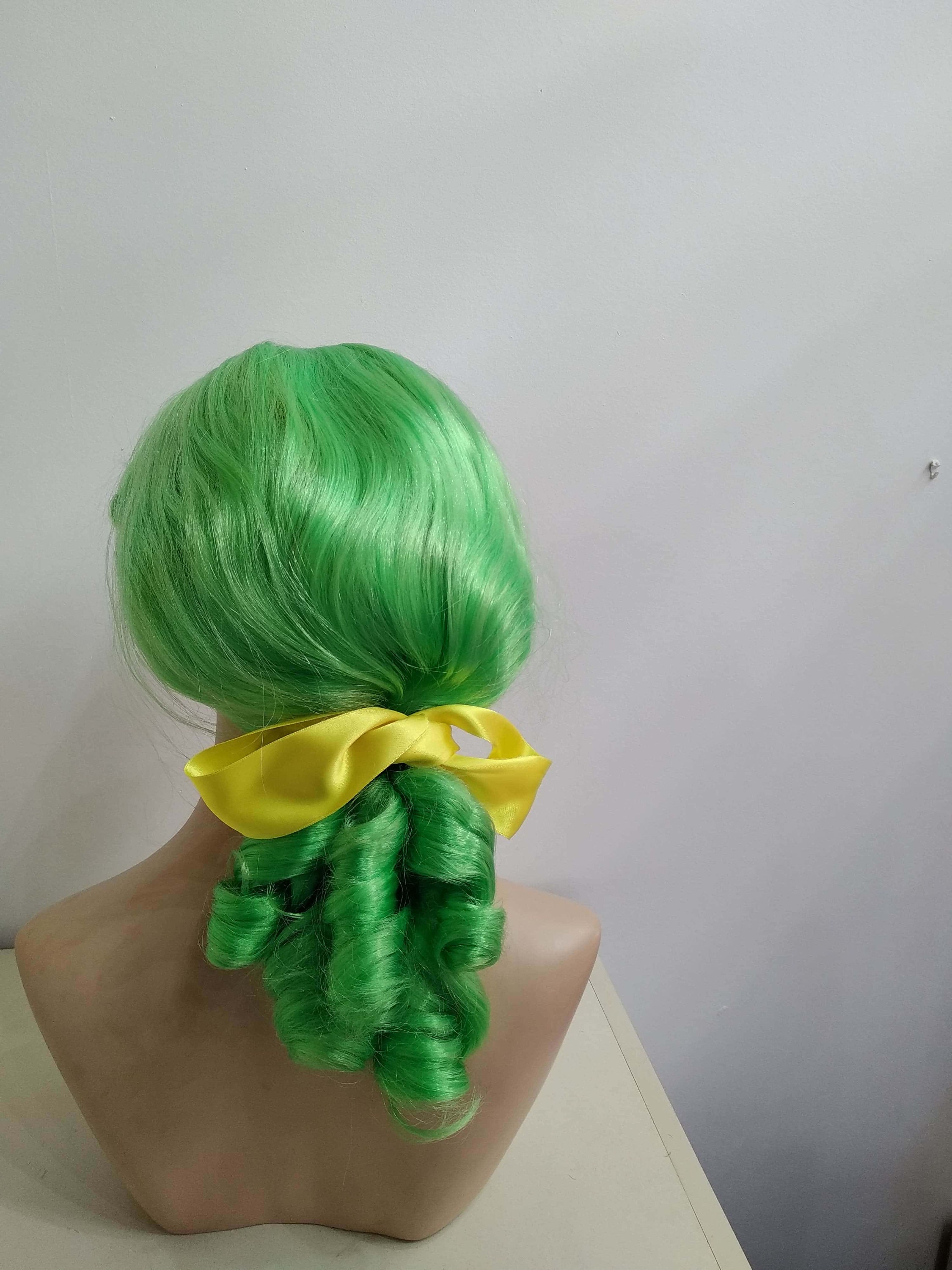 Etsy green wig sale