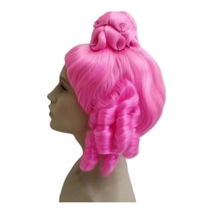 Charlotten | Rokoko Rosa Hohe Perücke | 18th Century Edelwomen Perücke