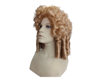 Noble Lady of Honor 1800 Curly Period Lady's Blonde Wig