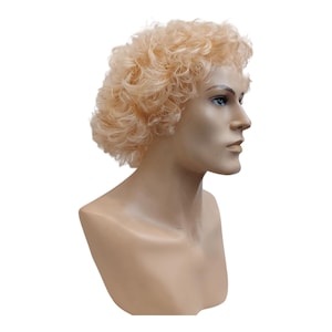 Hermes Wig Blonde Male Curly Wig