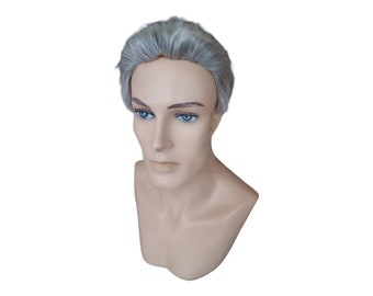The Anchorman Natural Look Gray  Men's Short Wig