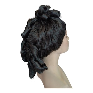 Lianne Victorian Curly Black Wig