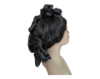 Lianne Victorian Curly Black Wig