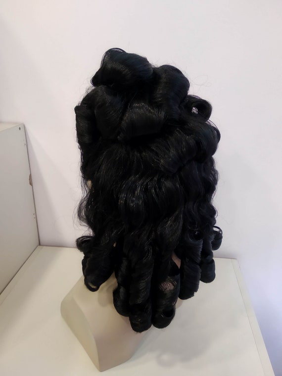 Lianne Victorian Curly Black Wig