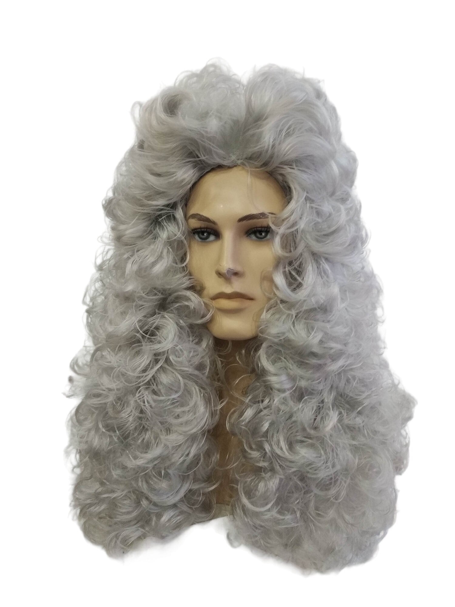 King Louis XIV Wig White Colonial Judge Wig Unisex Rococo 