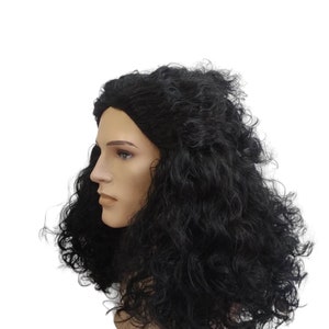 Warrior &#39;s Black Wavy - Curly Long Wig