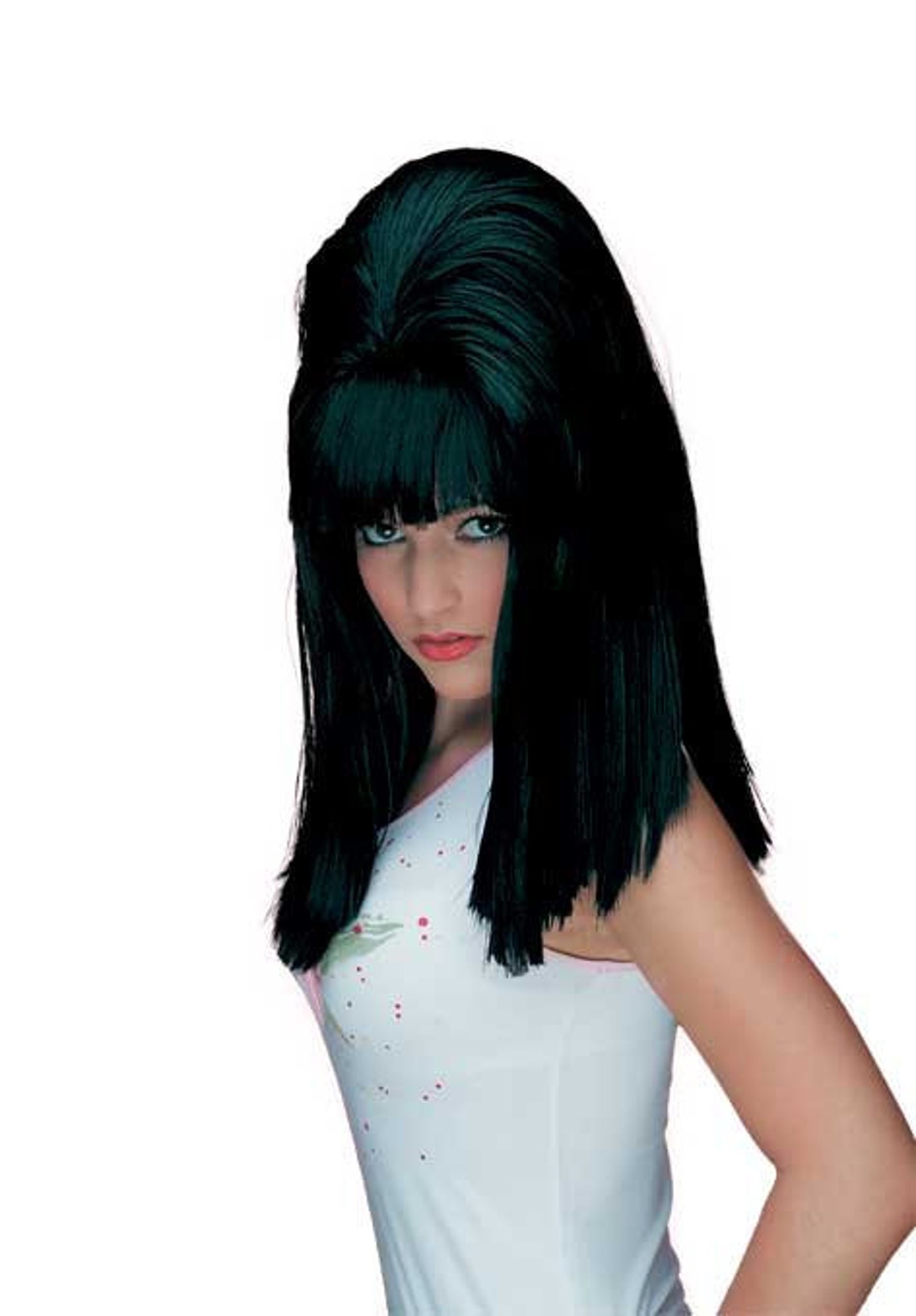 60s Beehive Wig Adult Black