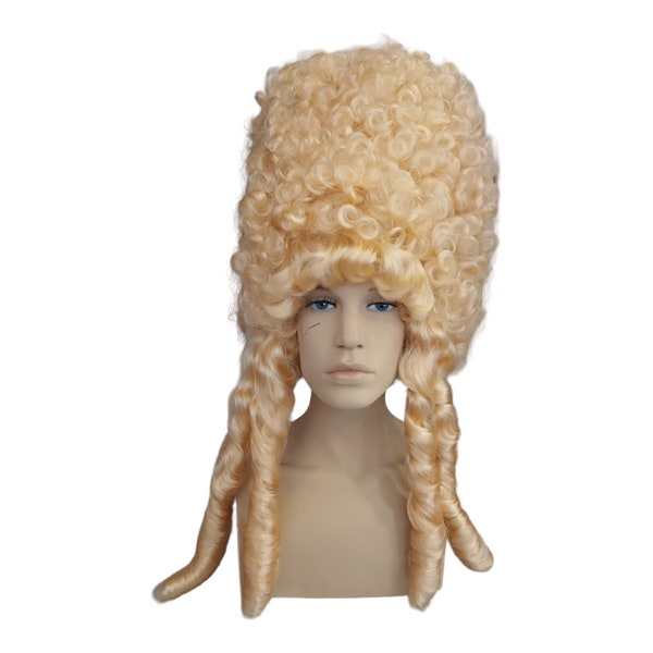 Anne Marie Louise Royal Curls Voluminous Wig  | Blonde Rococo Wig with Elegant Curls and Braids