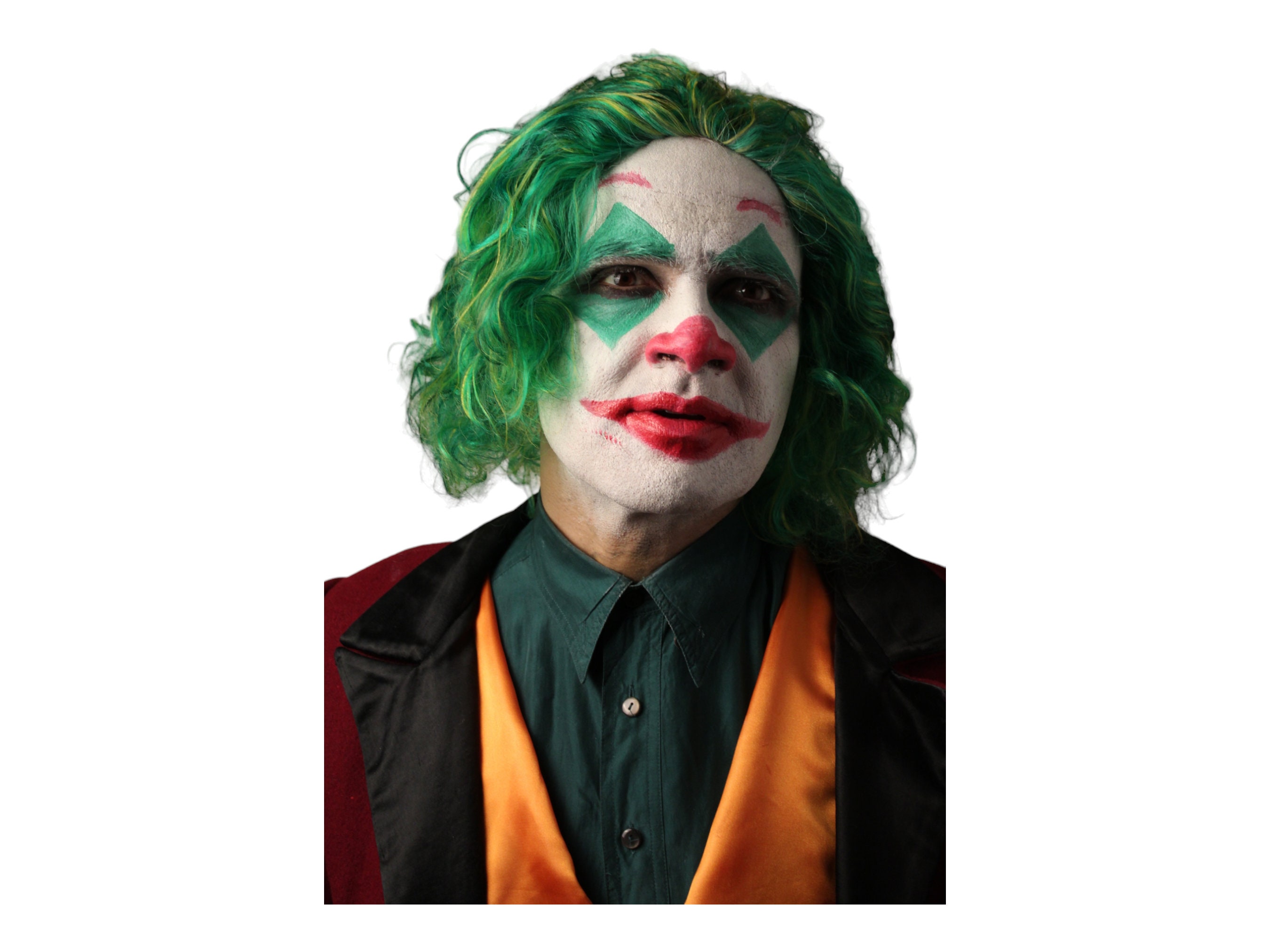 映画「ジョーカー」より、ホアキン・フェニックスのジョーカーコスプレ