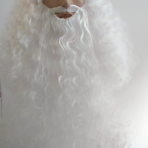 Professional Santa Claus&#39;  Set Wig Beard and eyebrows White color