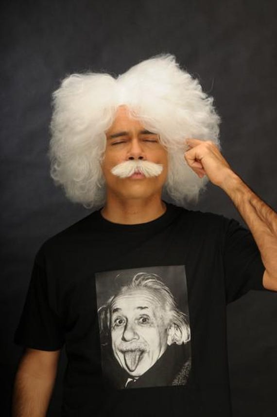einstein perucke