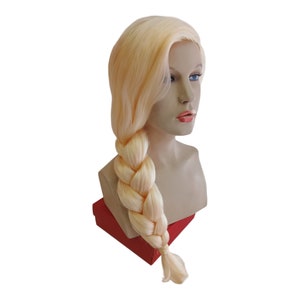 Blonde Princess Long Braid Cosplay Costume Wig