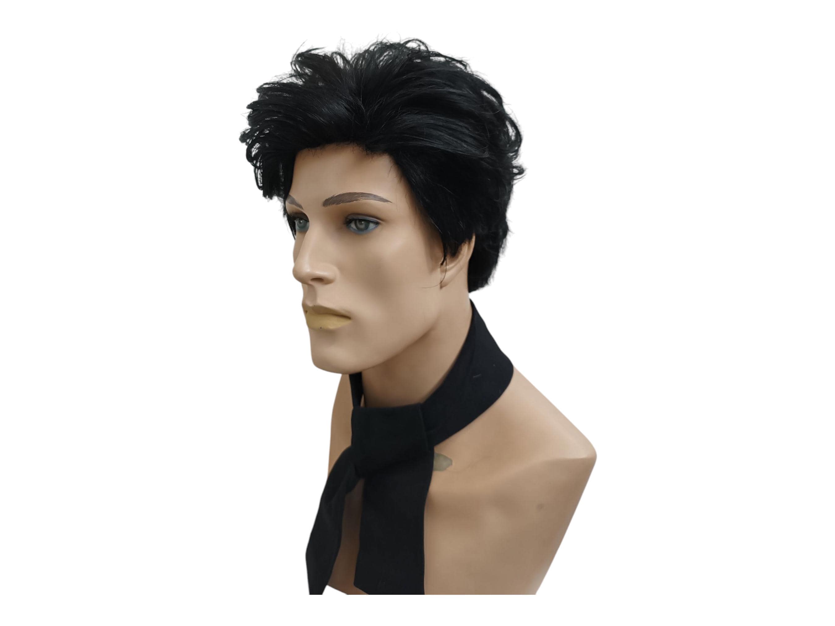 Perruque Courte Pour Hommes En Cheveux Naturels Noirs - Modèle James 1B, Neuf Avec étiquettes