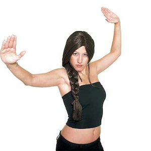 Lara Wig Brown Synthetic Hair Role Play Costumes Props