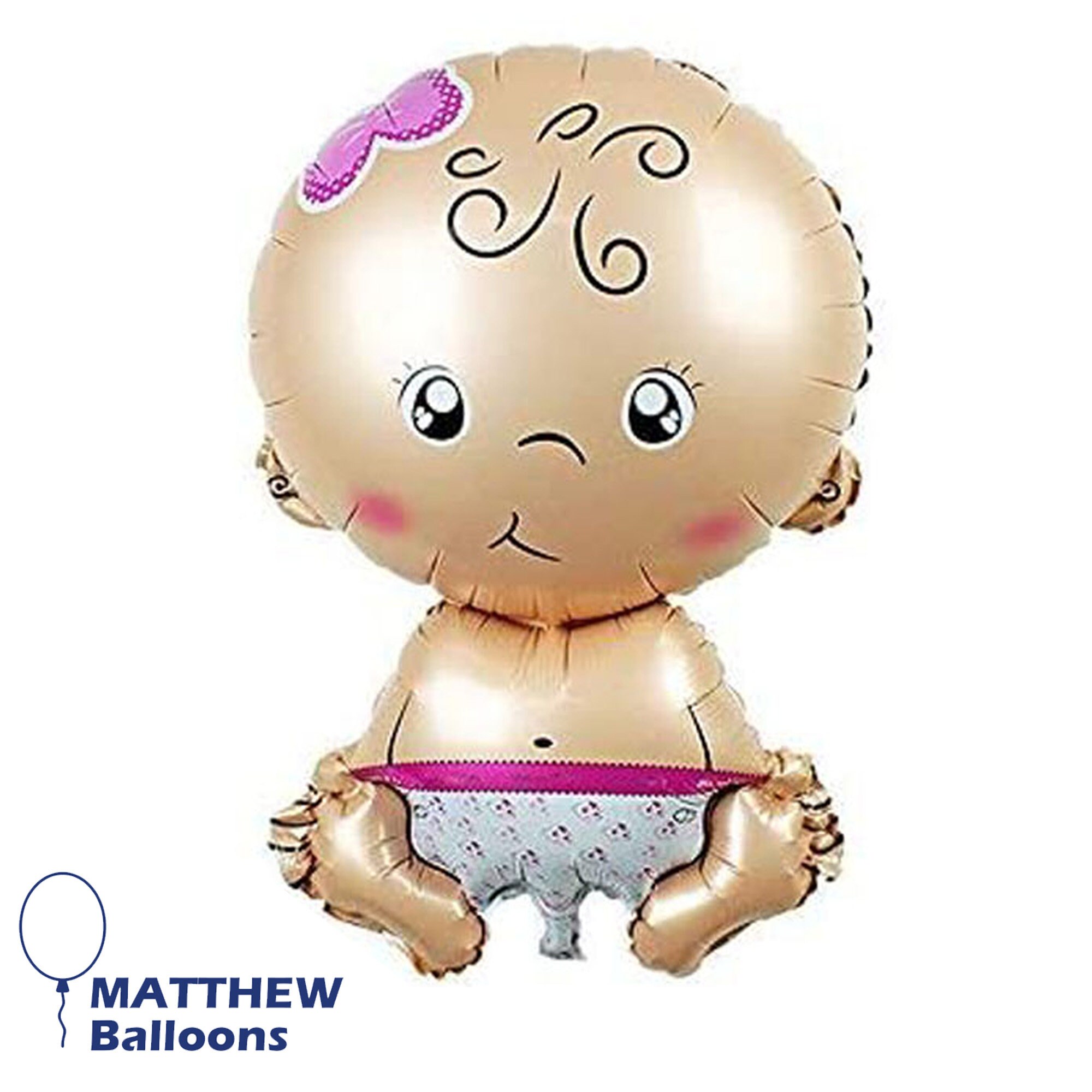 Baby Girl Balloons Pink Party Helium or Air Shower New Born Etsy UK