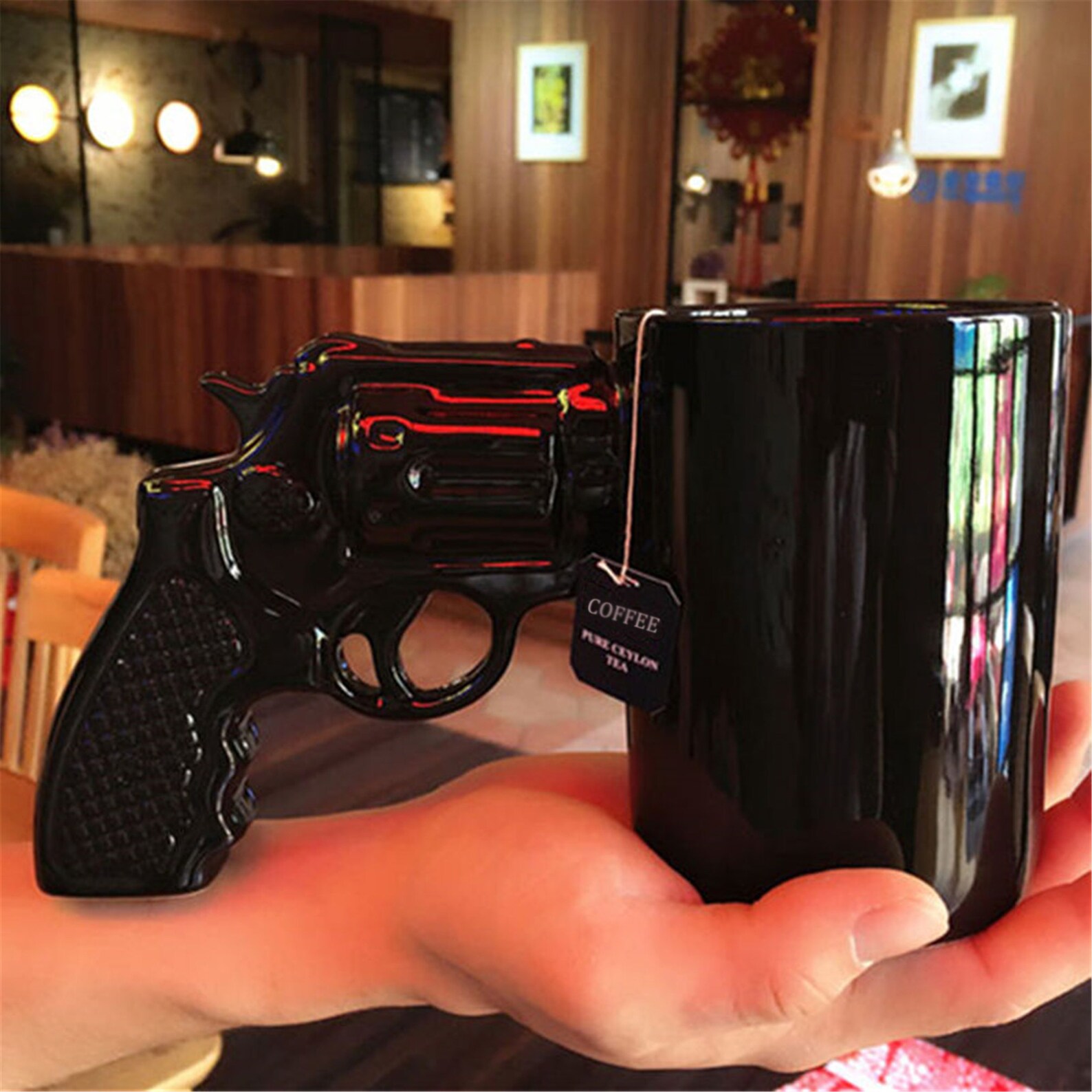 Novelty Ceramic Mug Coffee Mugs Gun Mug Pistol Cup for amazing Etsy