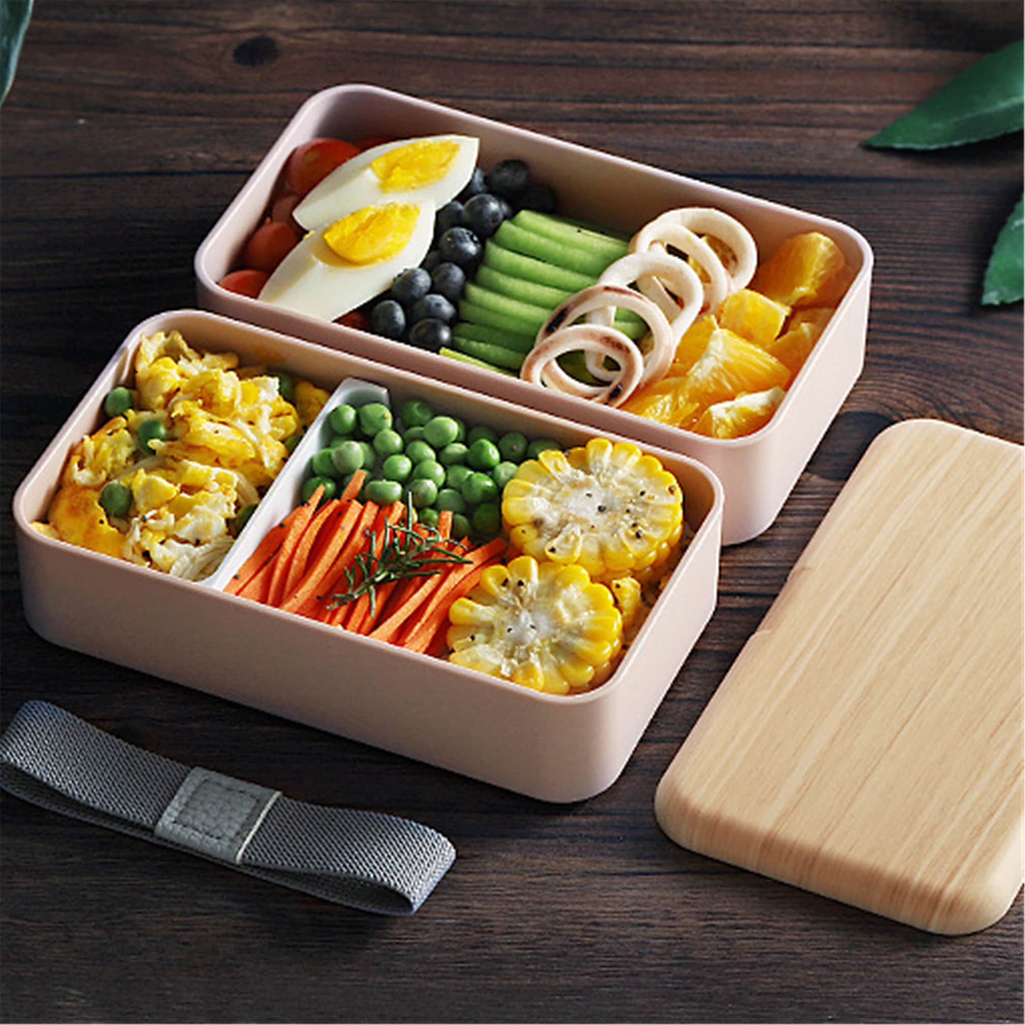 Bento Box Japanese Lunch Box Kit 2 Compartments Leak-proof | Etsy