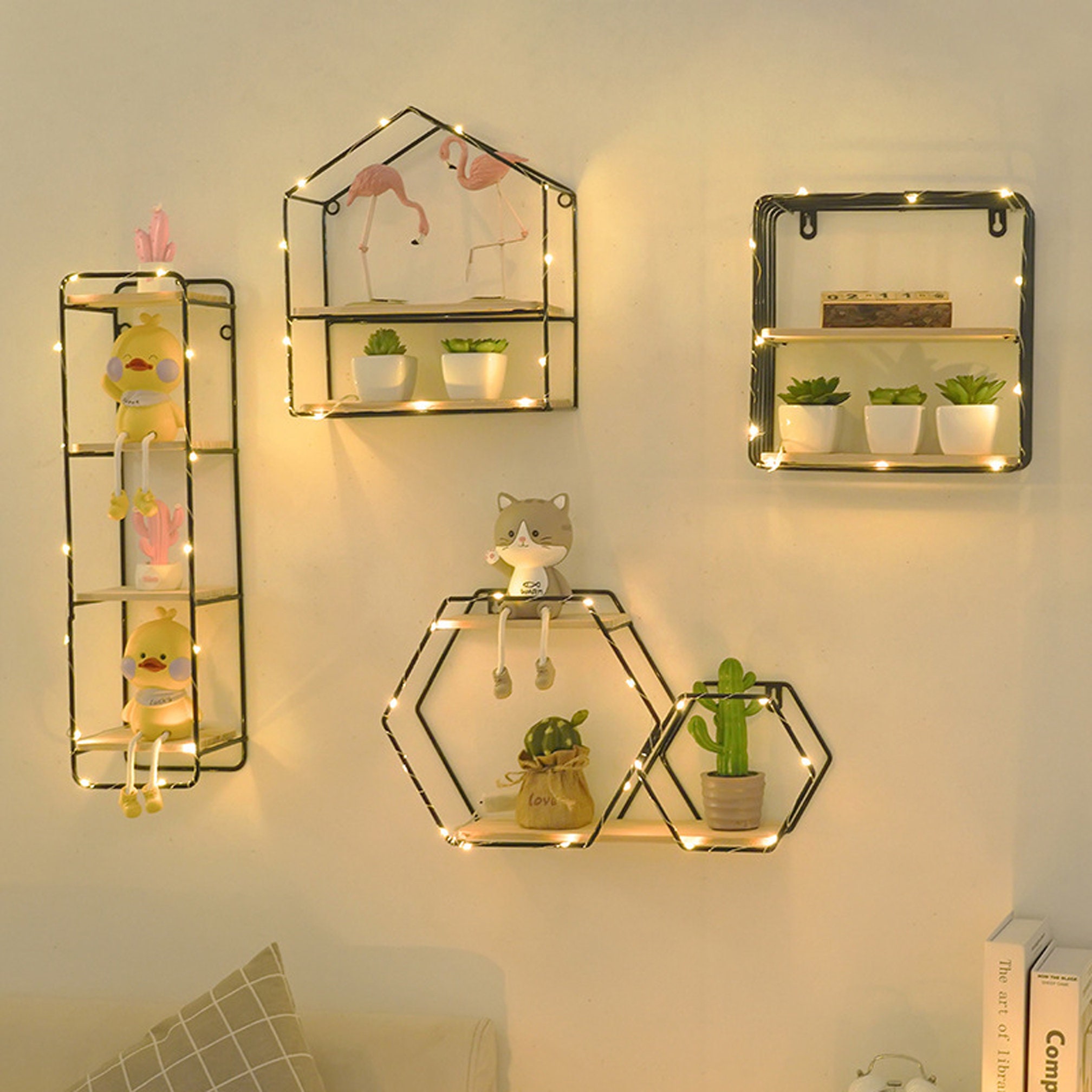 Wall Shelf Rustic Wood Floating Shelves Decorative Wall Shelf Etsy