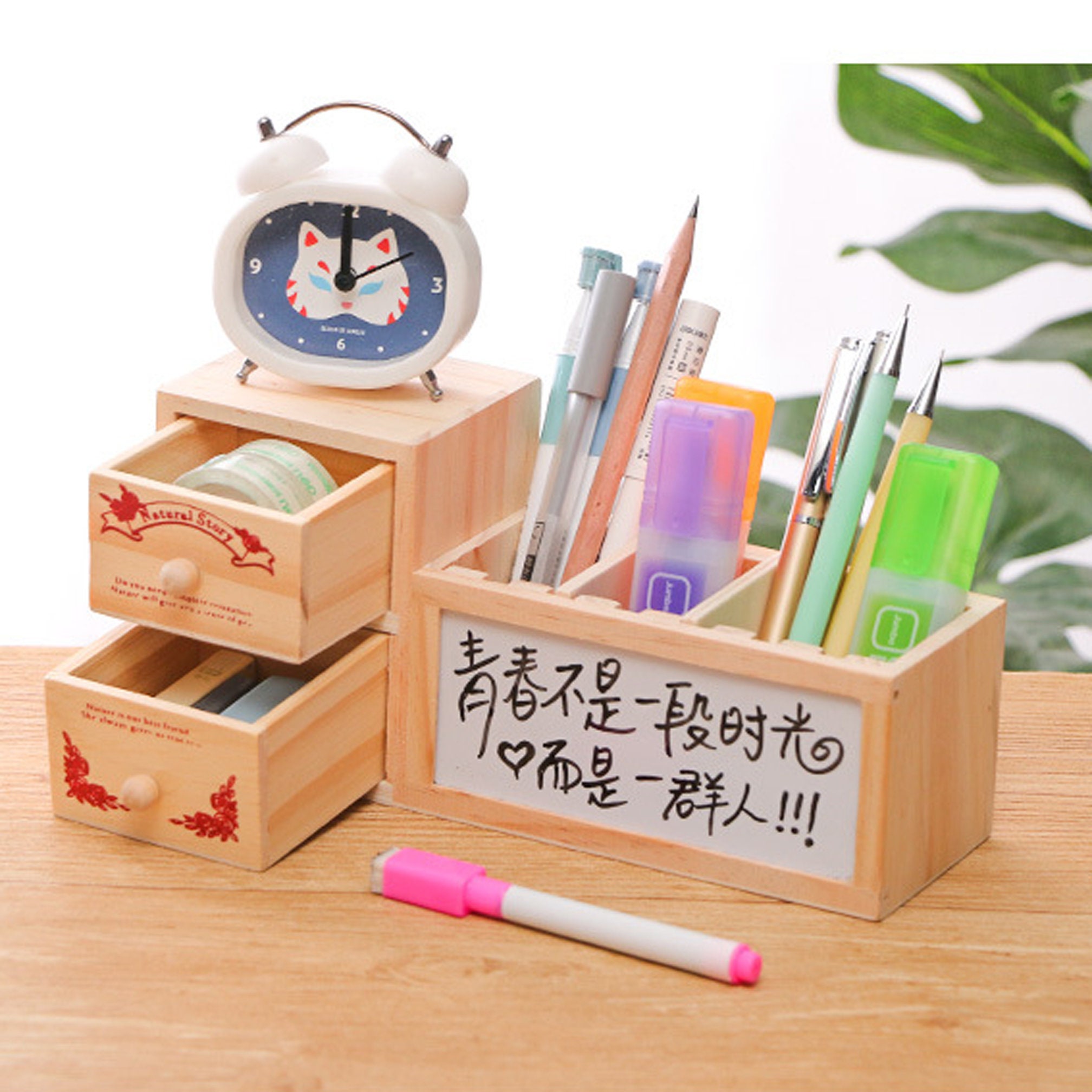 Art Supply Organizer Pen Holder with Chalkboard Whiteboard Etsy